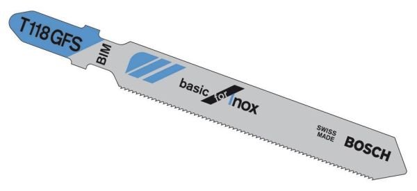 Пильные полотна для лобзиков T 118 GFS Basic for Inox BOSCH